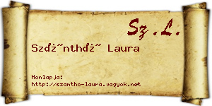 Szánthó Laura névjegykártya